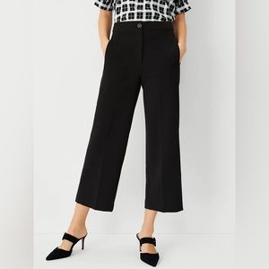 Ann Taylor High Waist Wide Leg Crop Pant